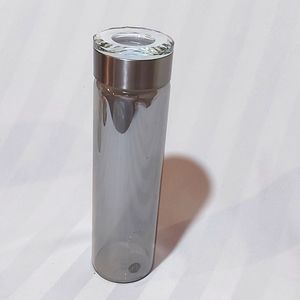 APANA SMOKEY GLASS CRYSTAL TOP TUMBLER!